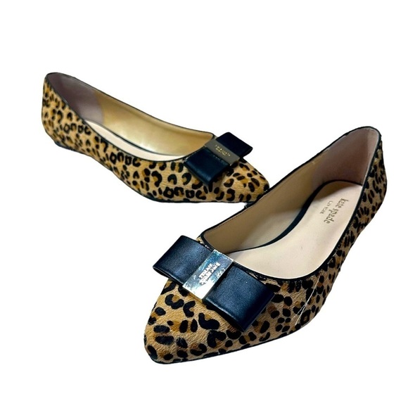 kate spade Shoes - Kate Spade ♠️ Norah Calf Hair Leopard Print Flats Size 8 1/2